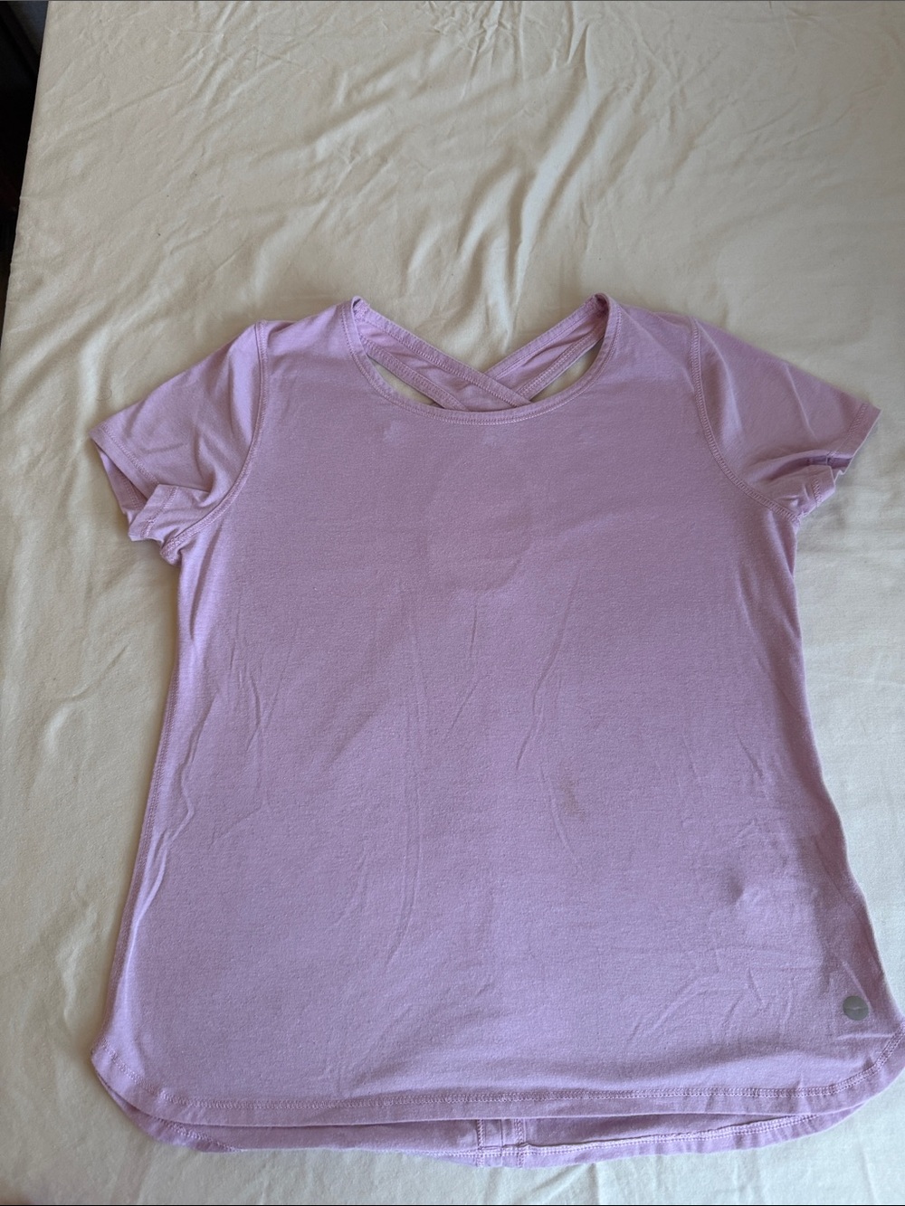 Avia Lilac Cross-Back Short Sleeve Tee